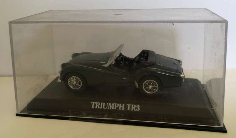 Triumph TR3 Roadster 1955 Brit.RacingGreen 1/43 DelPrado/IXO NEW+boxed *6003 instant wheels