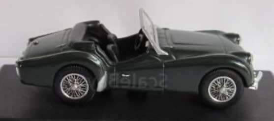 Triumph TR3 Roadster 1955 Brit.RacingGreen 1/43 DelPrado/IXO NEW+boxed *6003 instant wheels