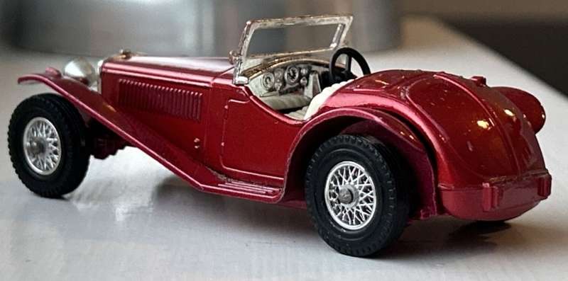 Riley M.P.H. Roadster 1934 red-met 1/43 MOY/Matchbox NEW+showcased *6008 instant wheels