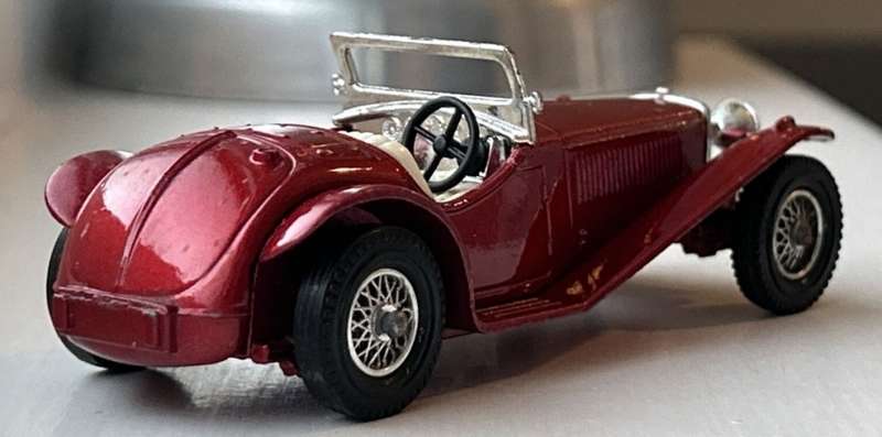 Riley M.P.H. Roadster 1934 red-met 1/43 MOY/Matchbox NEW+showcased *6008 instant wheels