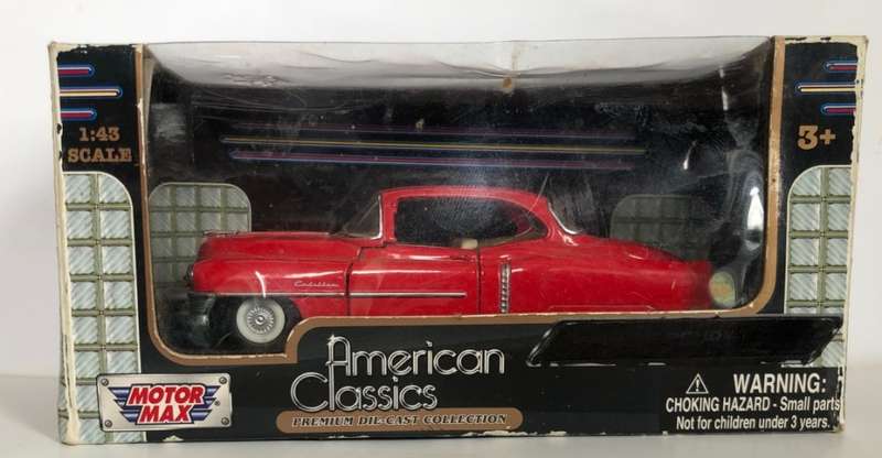 Cadillac Series 62 Coupe 1953 red 1/43 MotorMax NEW+boxed *6010 instant wheels