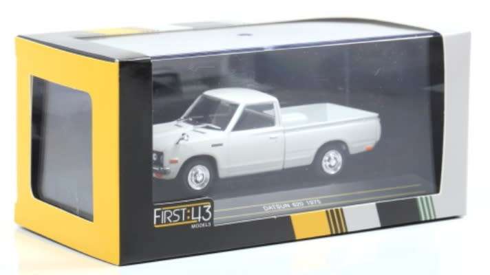 Datsun 620 1-ton Bakkie 1975 white 1/43 First43-135 NEW+boxed *6015 instant wheels
