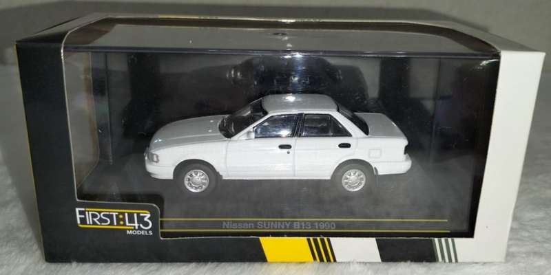 Nissan Sunny (B13) 1990 chrystal white 1/43 First43-138 NEW+boxed *6019 instant wheels 1270.00