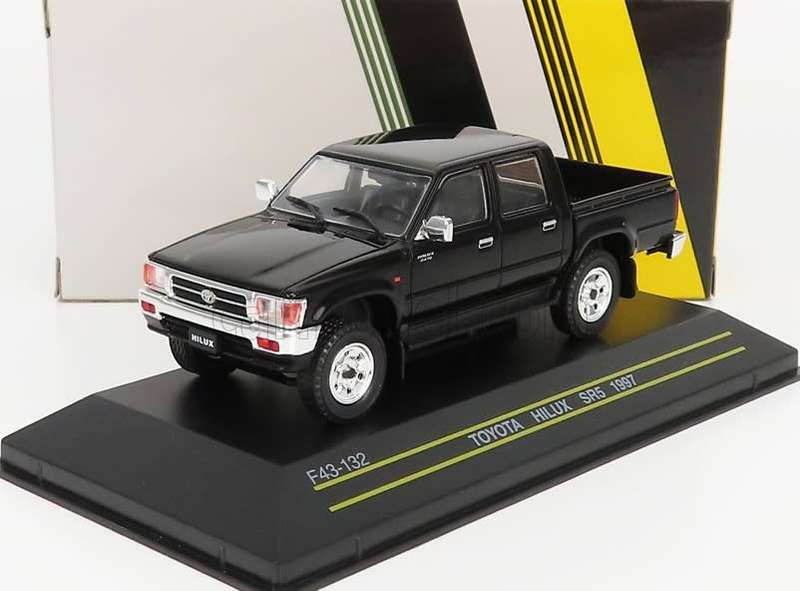 Toyota HiLux SR5 double-cabin 1997/8 black 1/43 First43-132 NEW+boxed *6021 instant wheels