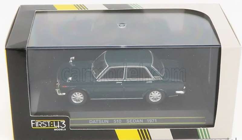 Datsun Bluebird 510 Sedan 1971 dark green 1/43 First43-137 NEW+boxed *6022 instant wheels