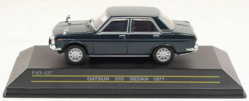 Datsun Bluebird 510 Sedan 1971 dark green 1/43 First43-137 NEW+boxed *6022 instant wheels