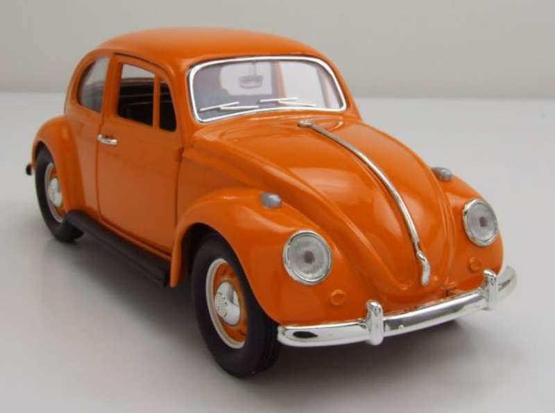 Volkswagen Beetle 1967 orange Road Signature 1/24 Welly NEW+boxed  #2012 instant wheels