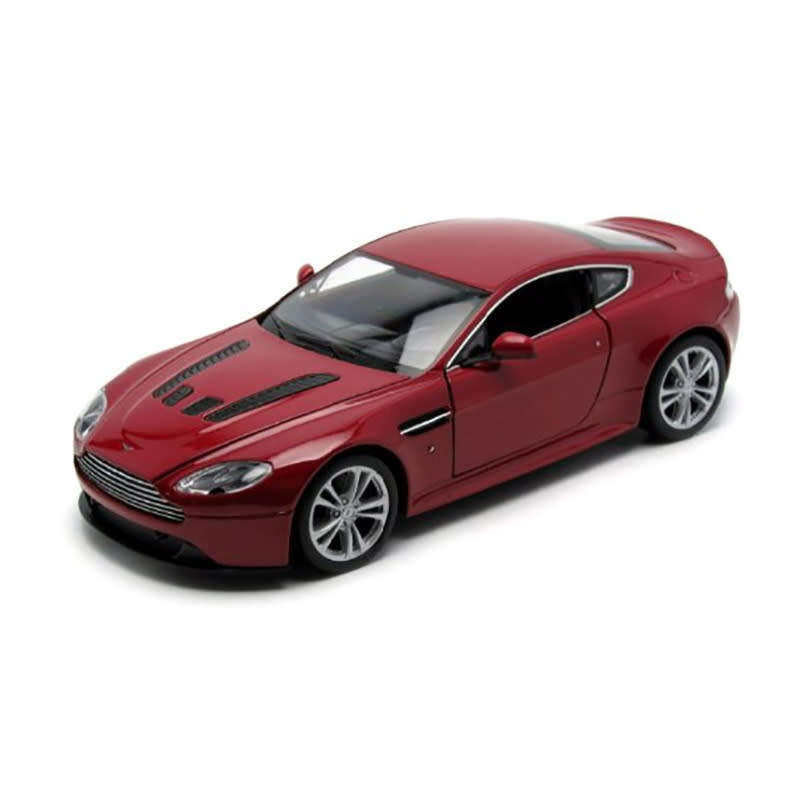 Aston Martin V12 Vantage 2010 red-met 1/24 Welly NEW  #2101 instant wheels