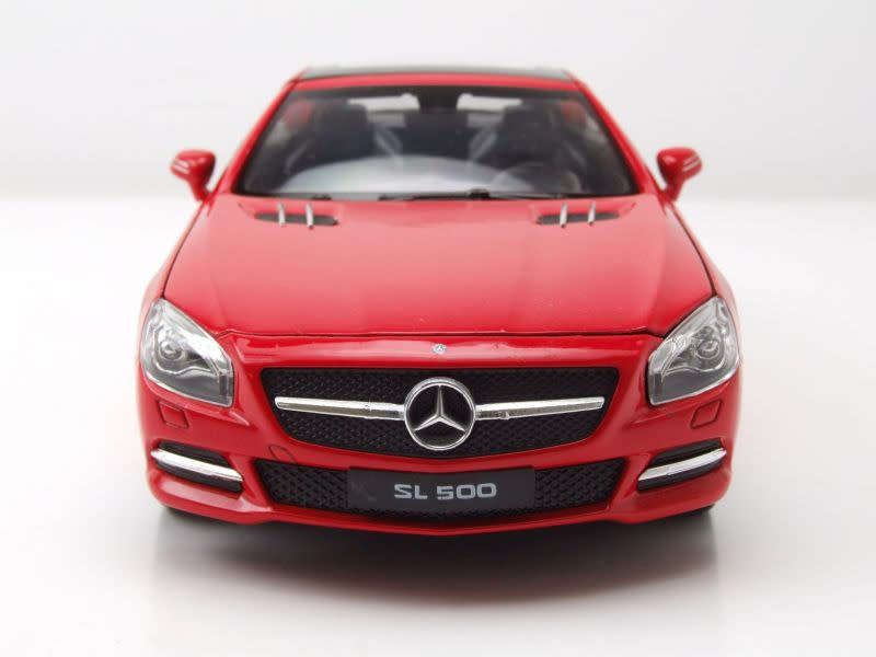 Mercedes-Benz SL 500 sunroof (R231) 2012 red 1/24 Welly NEW  #2132 instant wheels