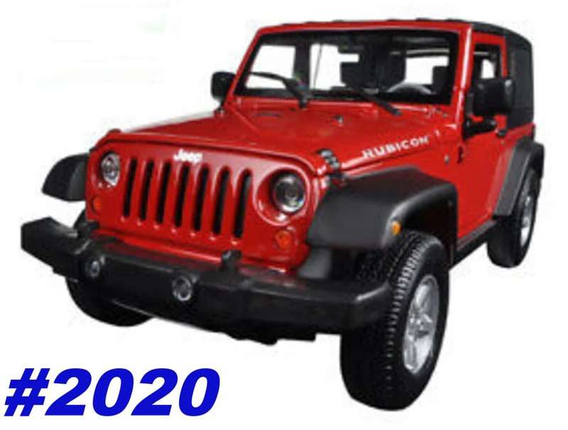 Jeep Wrangler Rubicon 2007 red 1/24 Welly NEW+boxed  #2020 instant wheels