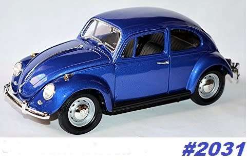 Volkswagen Beetle 1967 blue-met 1/24 Kingsmart NEW+boxed  #2031 instant wheels