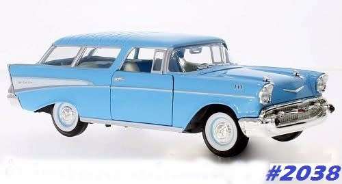 Chevrolet Nomad 1957 lt.blue 1/24 RoadSignature NEW+boxed  #2038 instant wheels