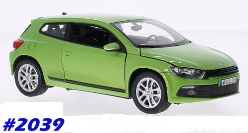 Volkswagen Scirocco III lt.green-met 1/24 Welly NEW+boxed  #2039 instant wheels