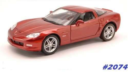 Chevrolet Corvette Z06 C6 2007 red 1/24 Road Signature NEW+boxed  #2074 instant wheels