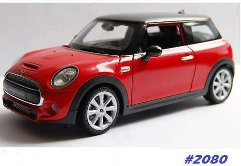 Mini Cooper S Hatch 2014 red 1/24 Welly NEW+boxed  #2080 instant wheels