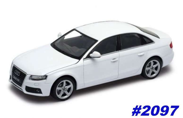 Audi A4 2008 white 1/24 Welly NEW+boxed  #2097 instant wheels