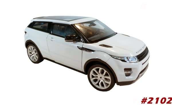 Land Rover Range Rover EVOQUE 2011 white 1/24 Welly NEW+boxed  #2102 instant wheels