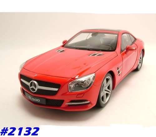 Mercedes-Benz SL 500 sunroof (R231) 2012 red 1/24 Welly NEW  #2132 instant wheels
