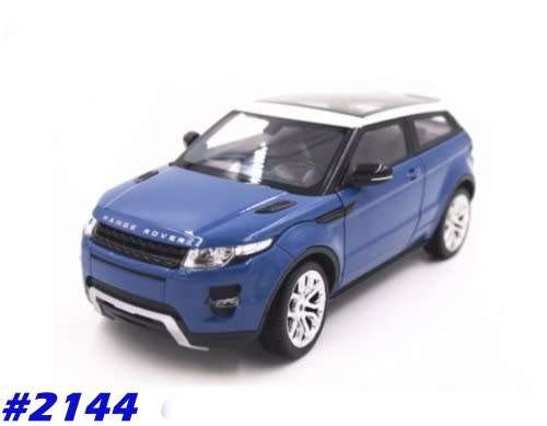 Land Rover Range Rover Evoque 2011 blue 1/24 Welly NEW+boxed  #2144 instant wheels