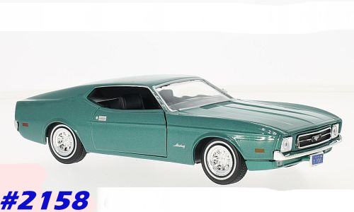 Ford Mustang Sportsroof Coupe 1971 green 1/24 Motormax NEW+boxed  #2158 instant wheels