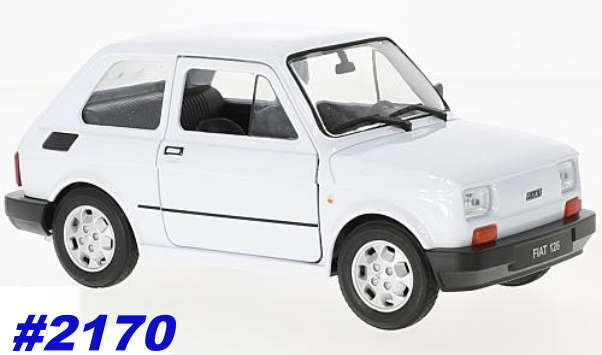 Fiat 126 1973 white 1/24 Welly NEW+boxed  #2170 instant wheels