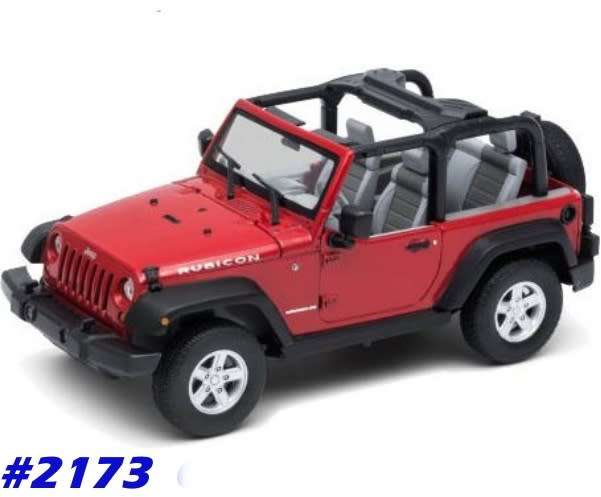 Jeep Wrangler 2007 red 1/24 Welly NEW+boxed  #2173 instant wheels