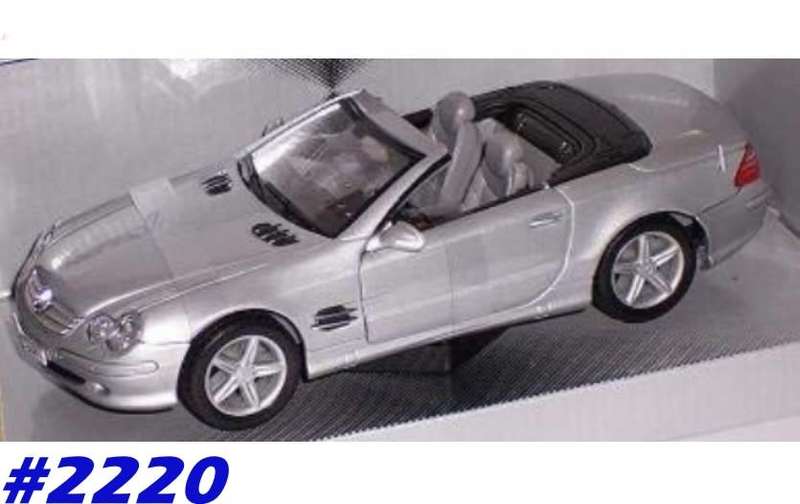Mercedes-Benz SL 500 Cabriolet 2012 silver Schuco 1:24 NEW+boxed  #2220 instant wheels
