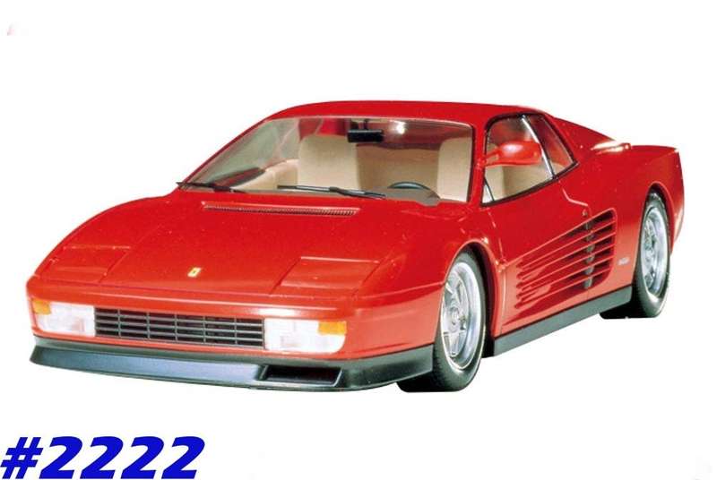 Ferrari Testarossa 1987 red Revell 1:24 NEW+boxed  #2222 instant wheels