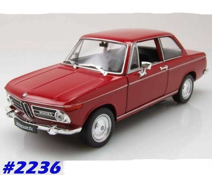 BMW 2002ti 1966-1977 red 1/24 Welly NEW+boxed  #2236 instant wheels