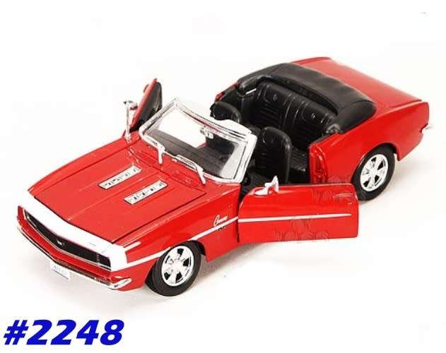 Chevrolet Camaro SS 396 convertible 1968 red 1/24 Maisto NEW+boxed  #2248 instant wheels