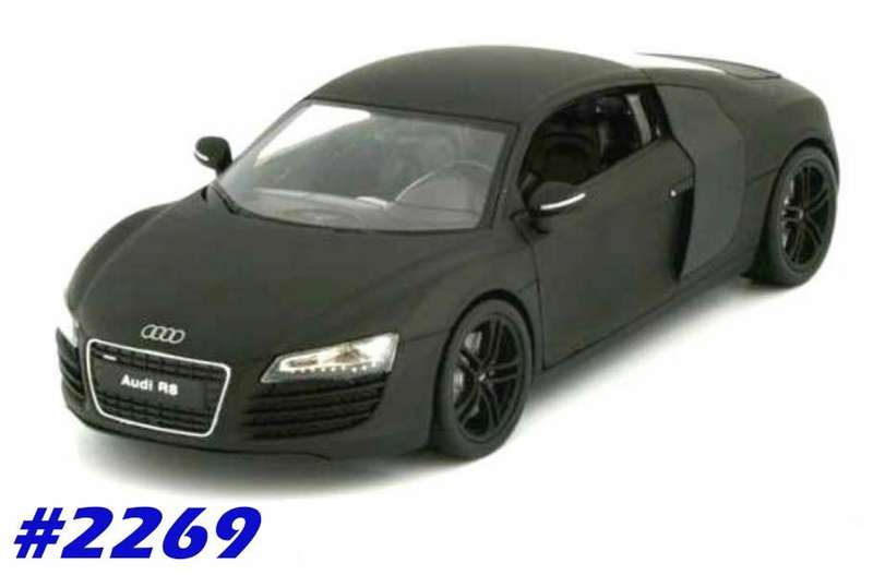 Audi R8 V10 2011 matte-black 1/24 Welly NEW+boxed  #2269 instant wheels