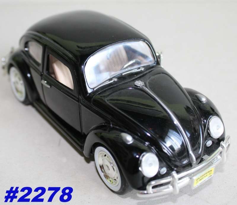 Volkswagen Beetle 1300 1966 black 1:24 Motormax NEW+boxed  #2278 instant wheels