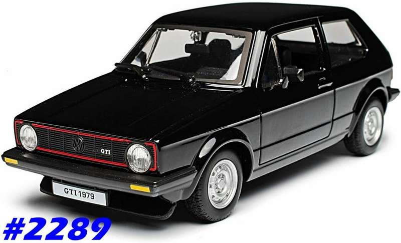 Volkswagen Golf GTI MK.1  1979 black 1/24 Bburago NEW+boxed  #2289 instant wheels