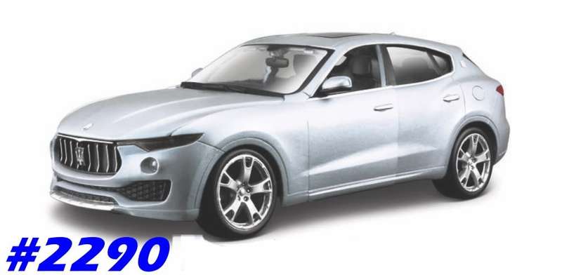 Maserati Levante 2016 silver 1/24 Bburago NEW+boxed  #2290 instant wheels