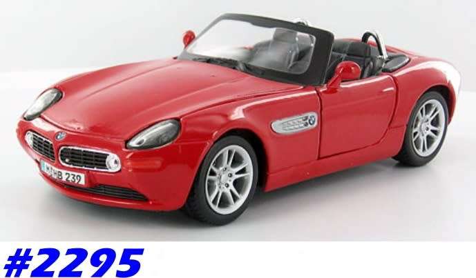 BMW Z8 Roadster 2003 red 1/24 Maisto NEW+boxed  #2295 instant wheels