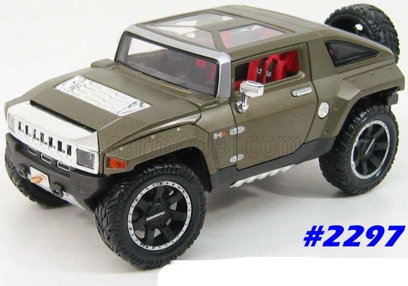 Hummer HX Sp.Edn.Concept 2009 green-matte 1/24 Maisto NEW+reblistered  #2297 instant wheels