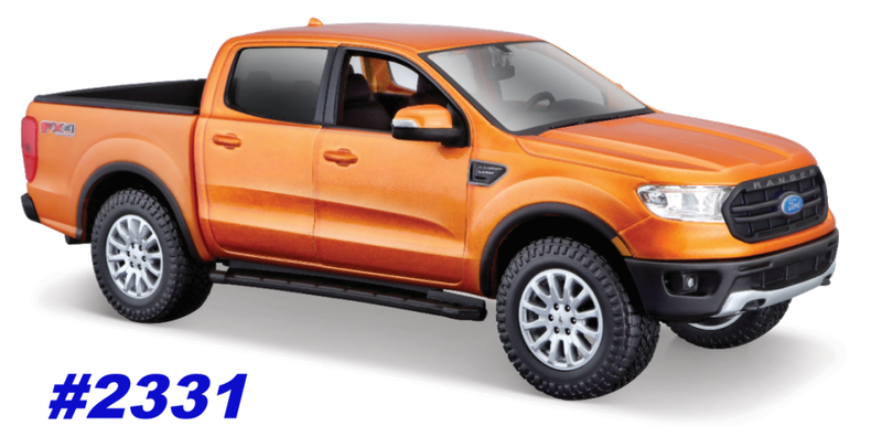 Ford Ranger Sport FX4 2019 orange-met 1/27 Maisto NEW+boxed  #2331 instant wheels