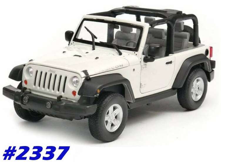 Jeep Wrangler Rubicon 2007 white 1:24 Welly NEW+boxed  #2337 instant wheels