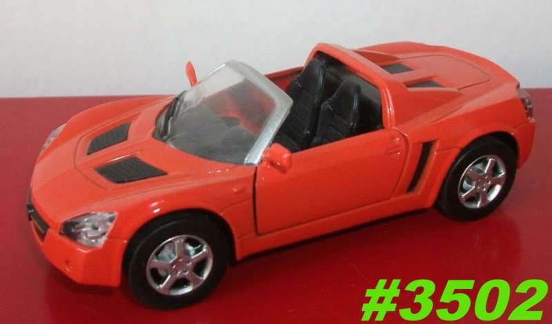 Opel Speedster Spyder 2001 orange 1/35 NewRay NEW+reblistered  #3502 instant wheels