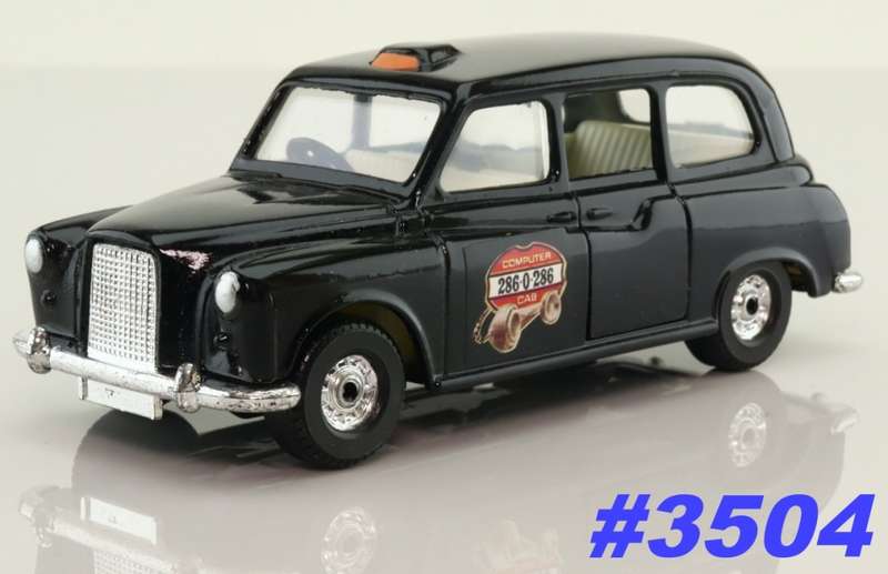 Austin FX4 London Taxi 1985 black 1/35 Corgi NEW+reblistered  #3504 instant wheels