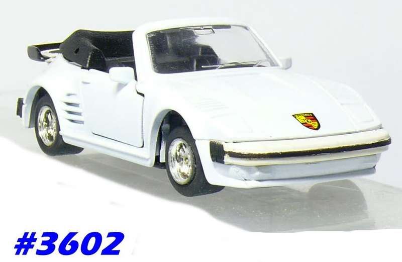 Porsche 911 turbo cabriolet 2004 white 1/36 CMC TOY NEW+reblistered  #3602 instant wheels