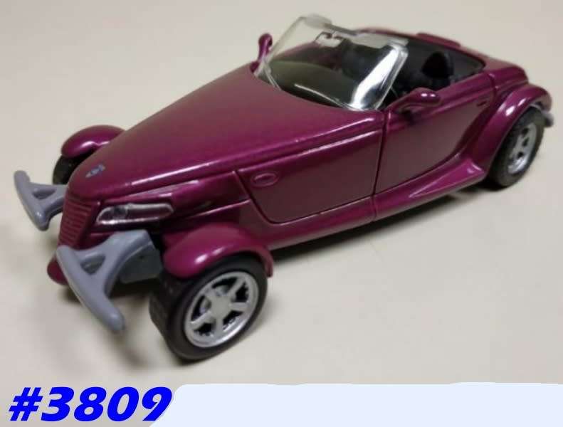Plymouth Prowler (open) 1998 purple 1/38 Maisto NEW+reblistered  #3809 instant wheels