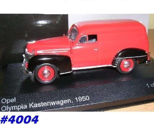Opel Olympia Van 1950 1/43 Whitebox NEW+boxed  #4004 instant wheels