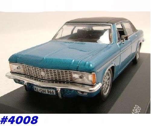 Opel Admiral B 1969 blue 1/43 WhiteBox NEW+boxed  #4008 instant wheels