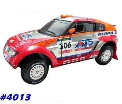 Mitsubishi Pajero Evolution #306 Dakar 2005 red 1/43 Solido NEW  #4013 instant wheels