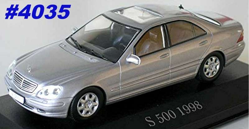 Mercedes-Benz S 500 [W220] 1998 silver 1/43 IXO NEW+boxed  #4035 instant wheels