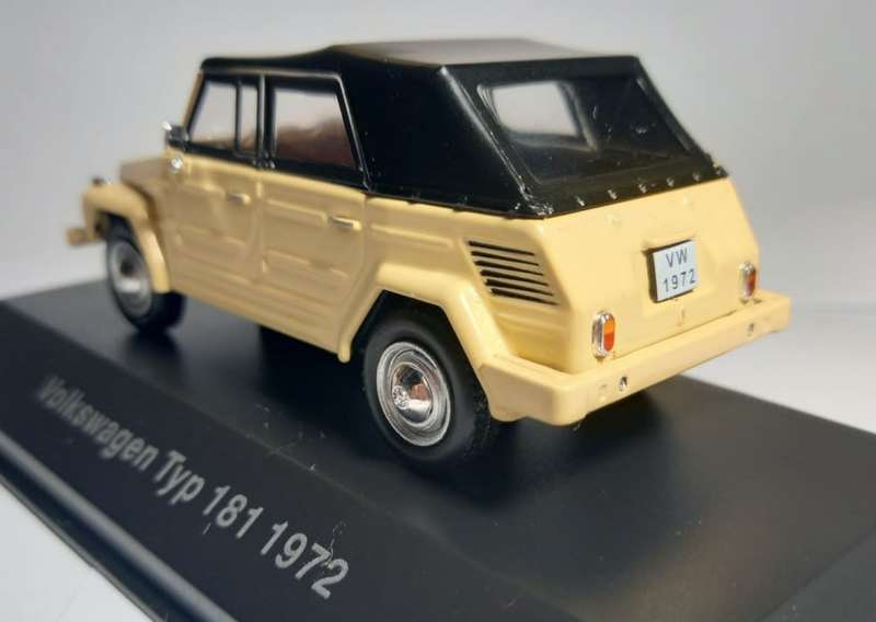 Volkswagen Type 181 Kuebelwagen 1969-1980 beige, canvas top 1/43 IXO NEW+boxed #6025 instant wheels