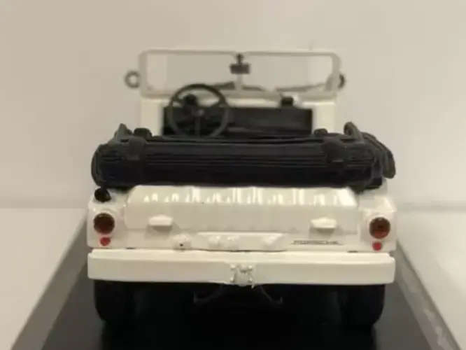 Porsche 597 Jagdwagen (Hunting Car) 1954 white 1/43 Maxichamps NEW+boxed #6026 instant wheels