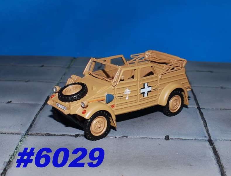 Volkswagen Type 82 Kuebelwagen Afrika Corps 1940 1/43 Cararama NEW+boxed #6029 instant wheels 970.00