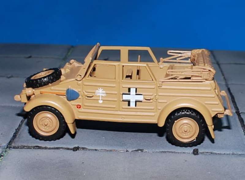 Volkswagen Type 82 Kuebelwagen Afrika Corps 1940 1/43 Cararama NEW+boxed #6029 instant wheels 970.00